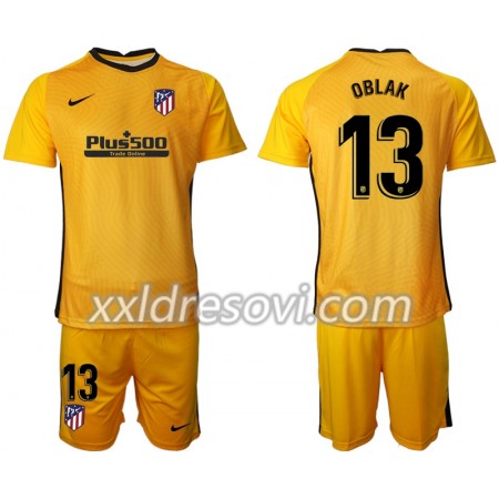 Atlético Madrid Jan Oblak 13 Golmanski Dječji Komplet dresovi za nogomet 2020-2021 M002 (+ kratke hlače)